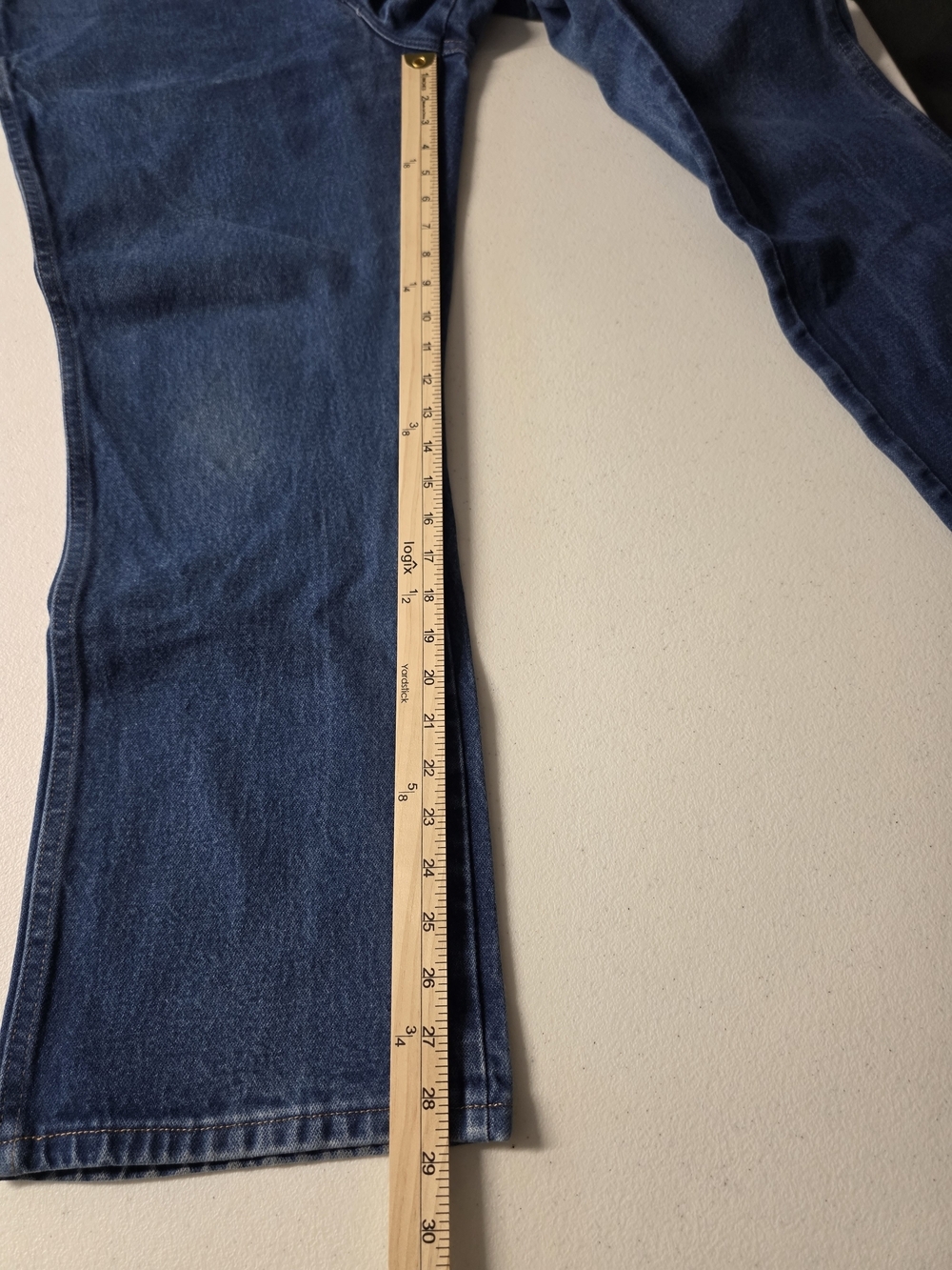 Lot Of 2 Pairs Wrangler Jeans Cowboy Cut Rigid Regular Fit Dark Wash Size 40×30 - Picture 7 of 8